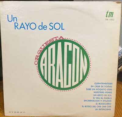 Orquestra Aragon TM-1002 Un Rayo de Sol Vinyl Record Album Lp EX