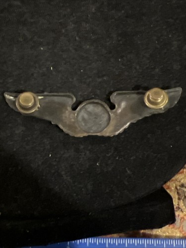 Sterling Silver 3” WWII Military Wings Utica NY - Picture 3 of 9