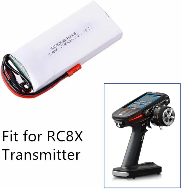 RadioLink RC8X 8CH Transmitter Lipo Battery 7.4V 2800mAh for RC6GS