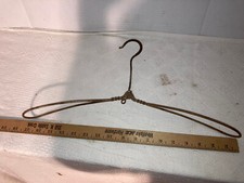 Antique Vintage Wrought Iron Folding Travel Hanger Pullman Rochester Trunk Fold  