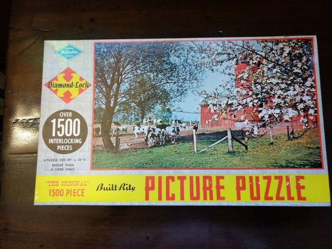 Vintage Deluxe Puzzle Ohio Springtime 1500 Pc 39x23 Built Rite