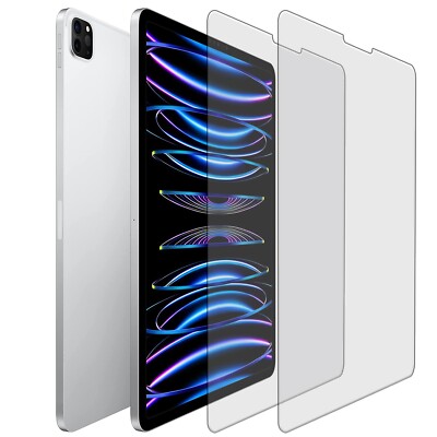 2x HD Klar Display Schutzfolie iPad Pro 12.9 2022/2021/2020/2018 (6/5/4/3 Gen.)