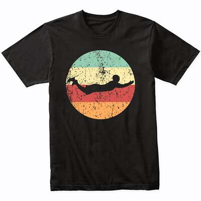 Swimmer Silhouette Retro Swimming T-Shirt - Retro Colors