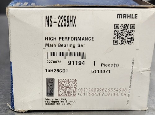 Clevite Crankshaft Main Bearing Set MS-2259HX Ford 4.6 - Picture 2 of 2