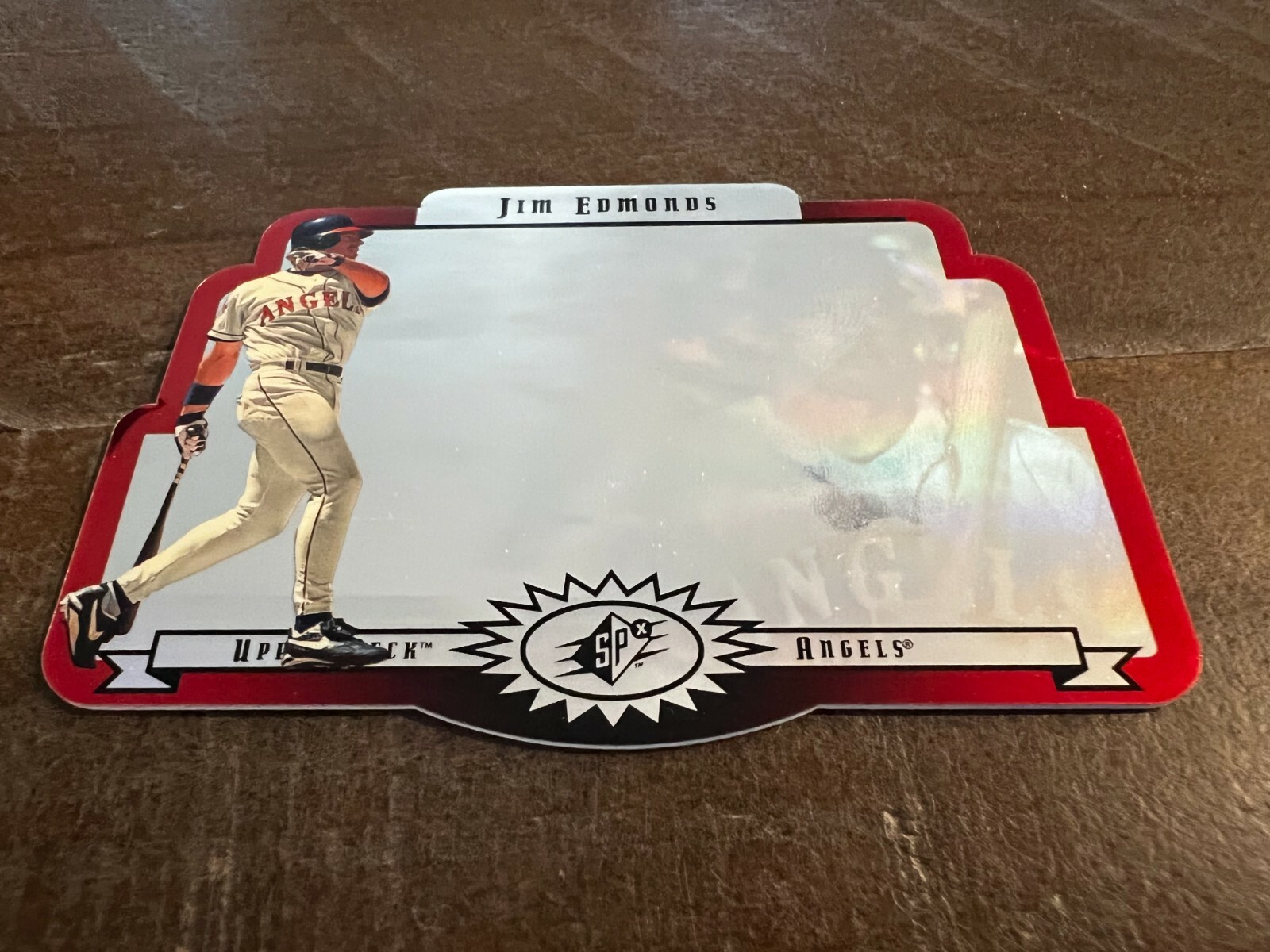 1996 Upper Deck SPx Silver Die-cut Baseball Card #11 Jim Edmonds (G5)