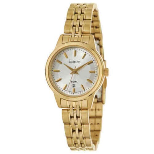 Seiko Women's Watch SUR892 Gold toned Stainless Steel Japanese Quartz Wristwatch eBay