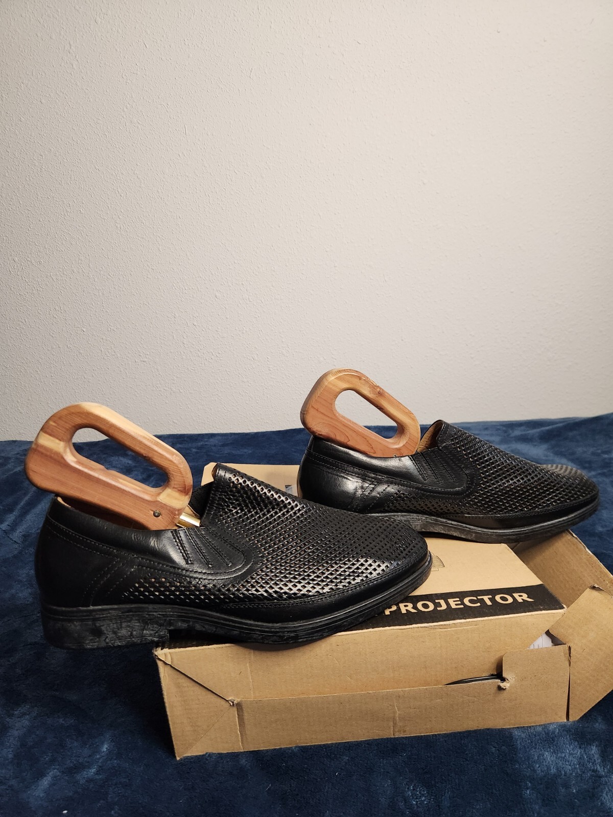 SAOLA Mocassini eleganti GDefy Gravity Defyer scarpe uomo taglia 11 neri preppy slip on TB828L