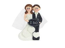 I Do! Just Married Personalized Christmas Tree Ornament