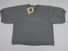 Vintage 90s Cherokee Short Sleeve Sweatshirt Vtg Deadstock NWT USA Made Spellout