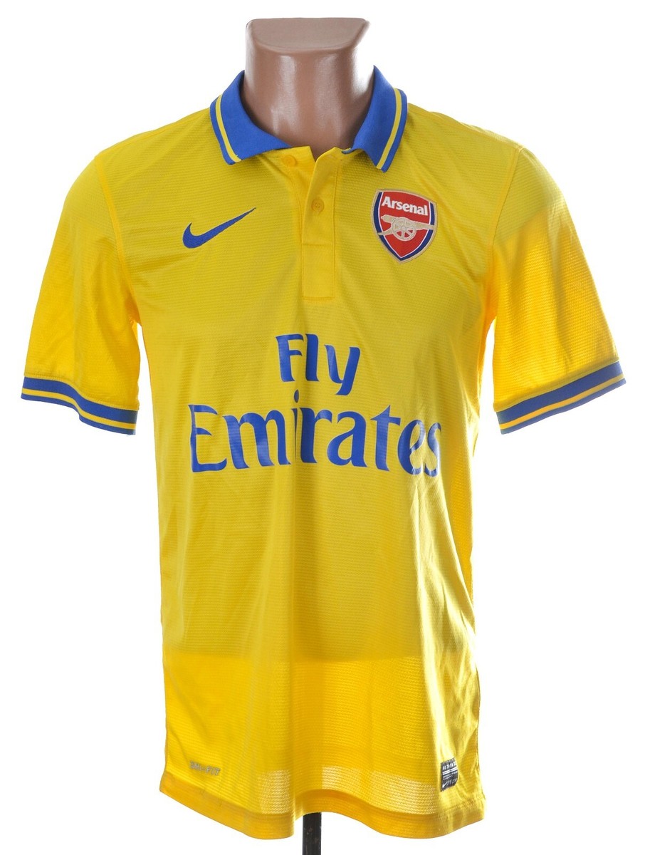 ARSENAL 2013/2014 AWAY FOOTBALL SHRT JERSEY NIKE S | eBay