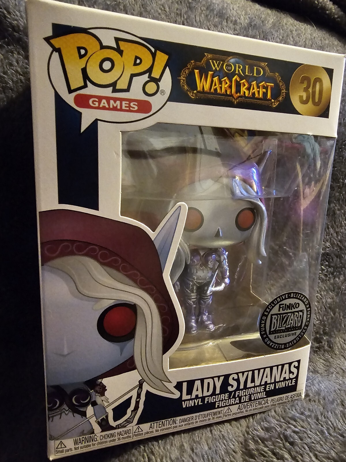 Funko Pop! World Of Warcraft Lady Sylvanas #30 Exclusiva De Ventisca Metálica