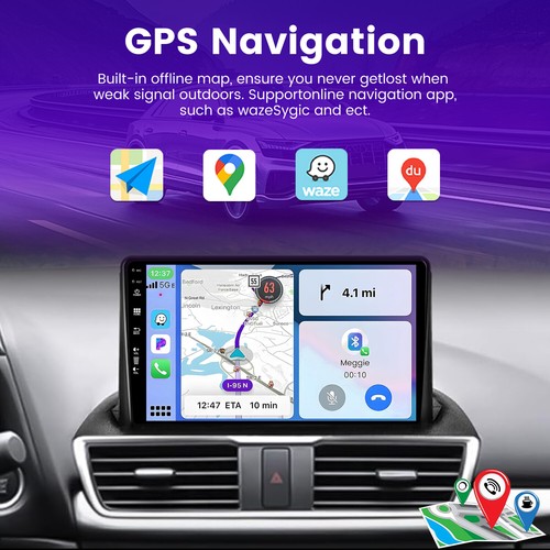 For Mazda 3 Axela 2013-2016 Android14 CarPlay Car Stereo Navi Head Unit GPS 128G - Picture 6 of 18
