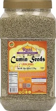 Rani Cumin Seeds Whole (Jeera) Spice 80oz (5lbs) 2.27kg Bulk PET Jar