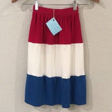 Skirt Girl 4 100 Cotton Colorful Colorblock Tiered Maxi Skirt Mom  Pop's Kids