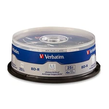 Verbatim M Disc Bd-r 25Gb 4X With Branded Surface Blank Blu-ray Record Electr...
