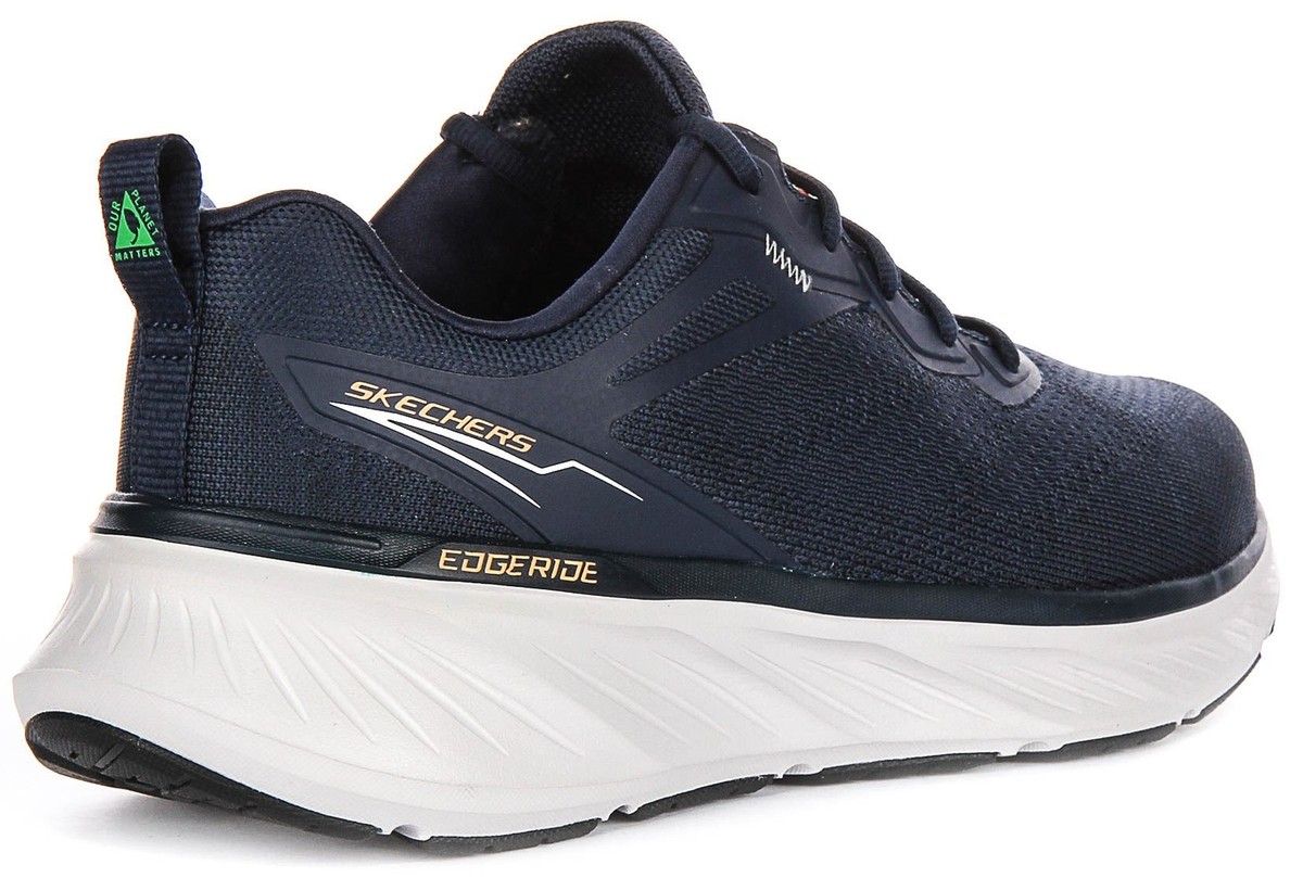 Skechers Edgeride Exxo Relaxed Vegan Cooled Mens Sneakers Navy