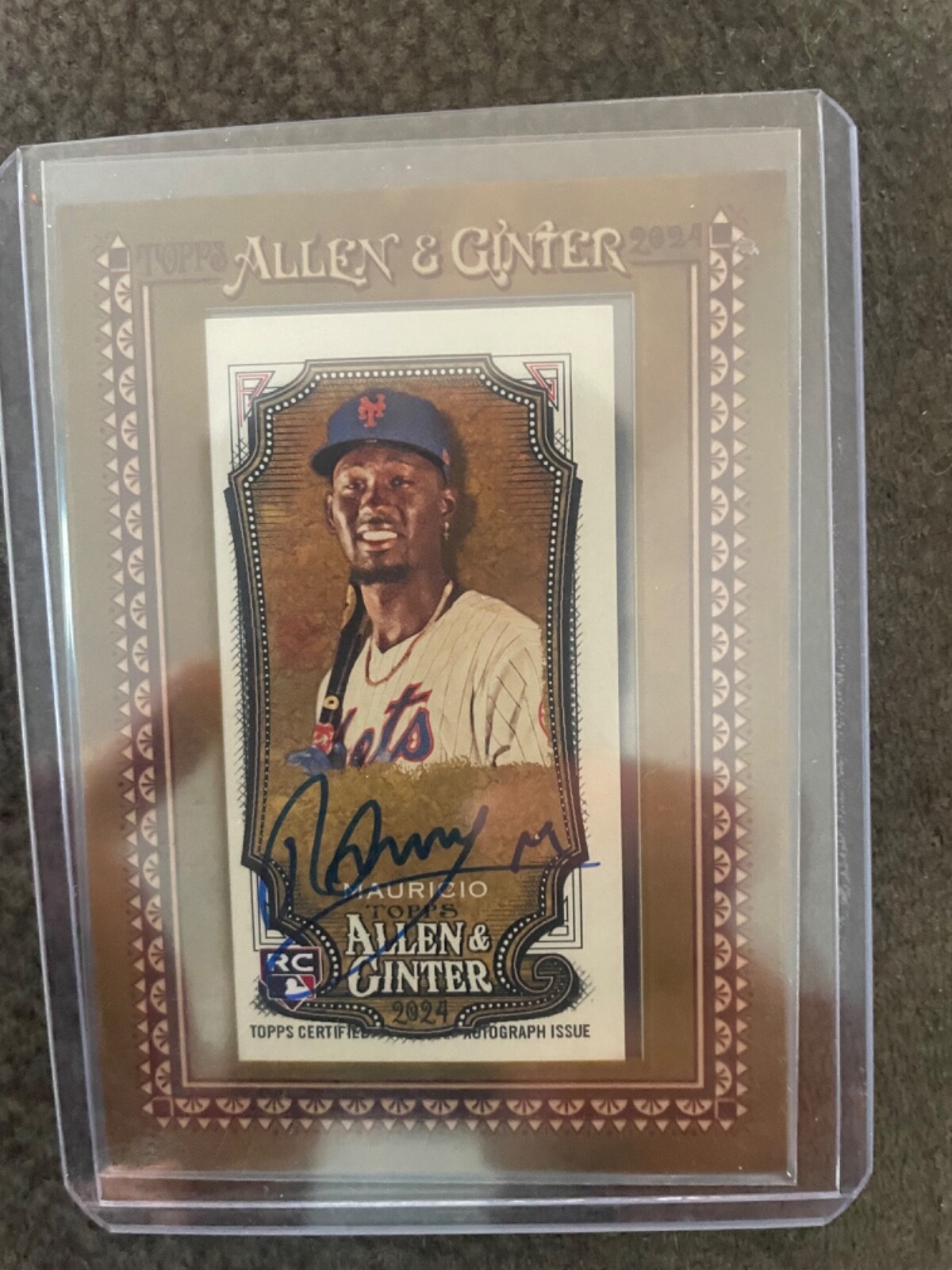 2024 Topps Allen & Ginter - Mini Baseball Autographs #MA-RM Ronny Mauricio (AU,