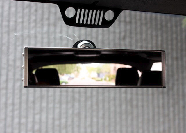 BILLET SILVER Axia Alloys Aluminum Jeep Wrangler TJ JK JKU Rearview Mirror