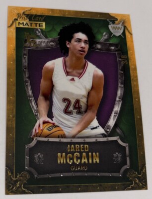 2022 WILD CARD CHASE CARD JARED MCCAIN 3/8 WEEKEND WARRIOR WW-50 DUKE, 76ers