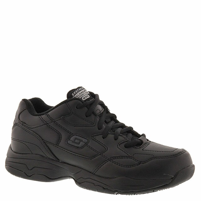 skechers for work men's burst slip resistant waterproof work shoe