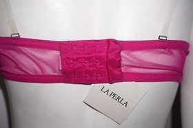 La Perla NWT Pink Embroidered Mesh Strapless Bra &ndash; IT 2 / US 34B