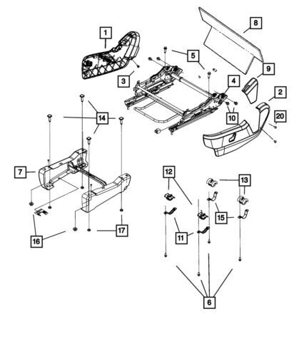Escudo exterior del lado del conductor para Dodge Grand Caravan 2008-2013 (P/N 1JB13ES3AB)