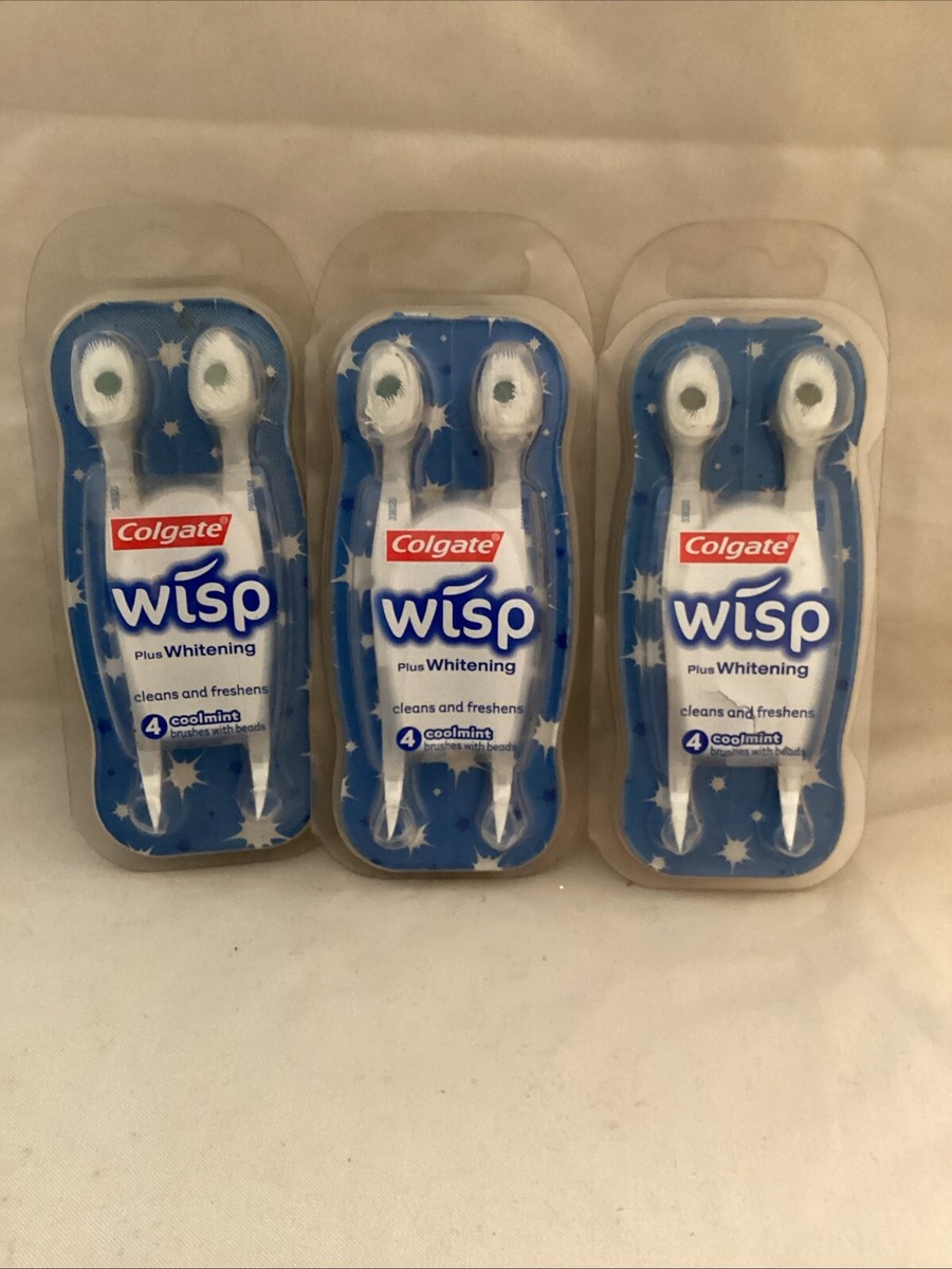 Colgate Max Fresh Wisp Disposable Mini Travel Toothbrushes