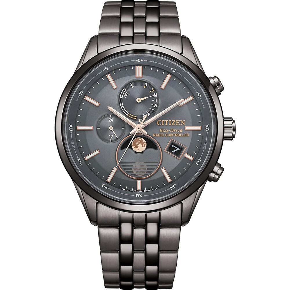 Citizen BY1037-51H Eco-Drive Gray Dail Moon phase Sapphire