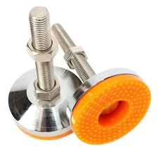 M12x100mm Adjustable Leg Leveler Carbon Steel Shockproof Self Leveling Feet B...