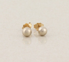 14k Yellow Gold 4.8mm Ball Bead Earrings Stud Post