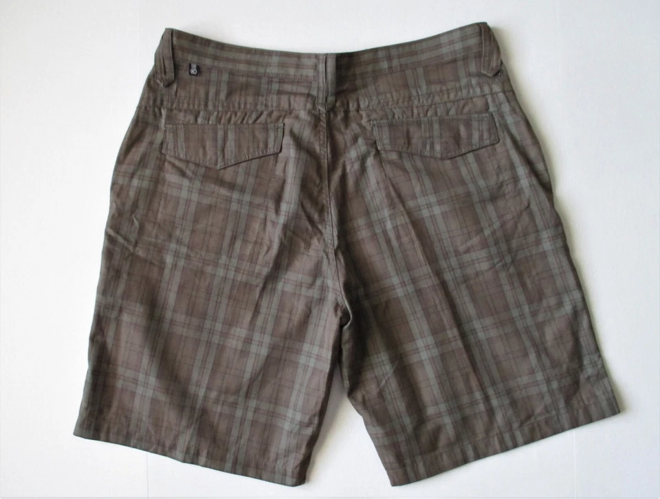 REDSAND SHORTS MENS SIZE 38 OLIVE MULTICOLOR PLAID  CASUAL RELAXED FIT Foto 3 de 4