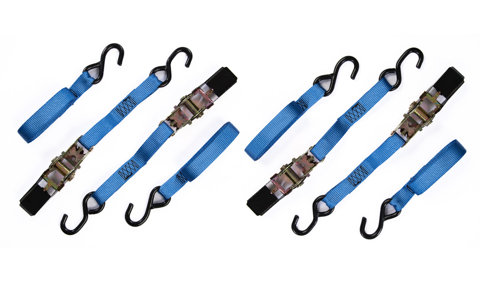 MotoMaster 1,500-lb Ratchet Tie Down Straps, With Padded Handle, 1-in X