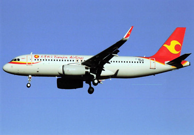 Postcard Airline TIANJIN AIRLINES A320-232SL F-WWIU CC8.