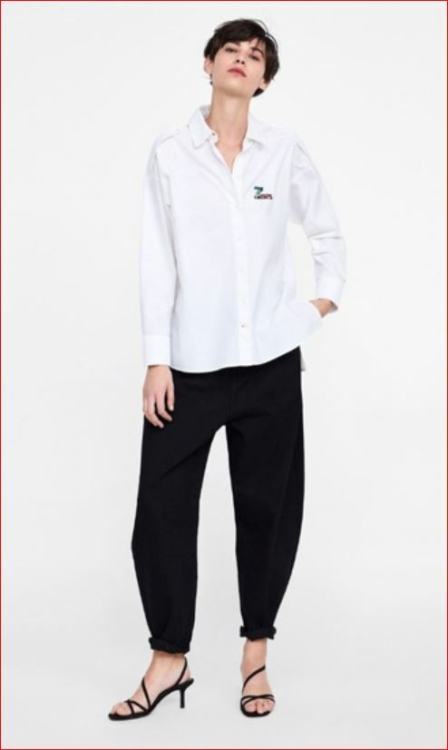 トップス *** ZARA Basic Collection women shirt 2753/235/250 white 1975 M