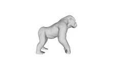 Printle Animal Ape--Gorilla Chimp Primate  Zoo Figure for Dioramas Train Sets