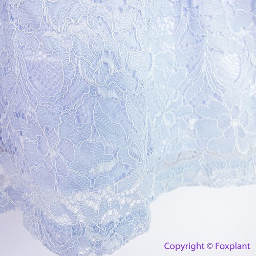 NEW Zunie Girl Periwinkle Lace Flutter Sleeve Dress lace light blue dress, 4/5 - Picture 6 of 21