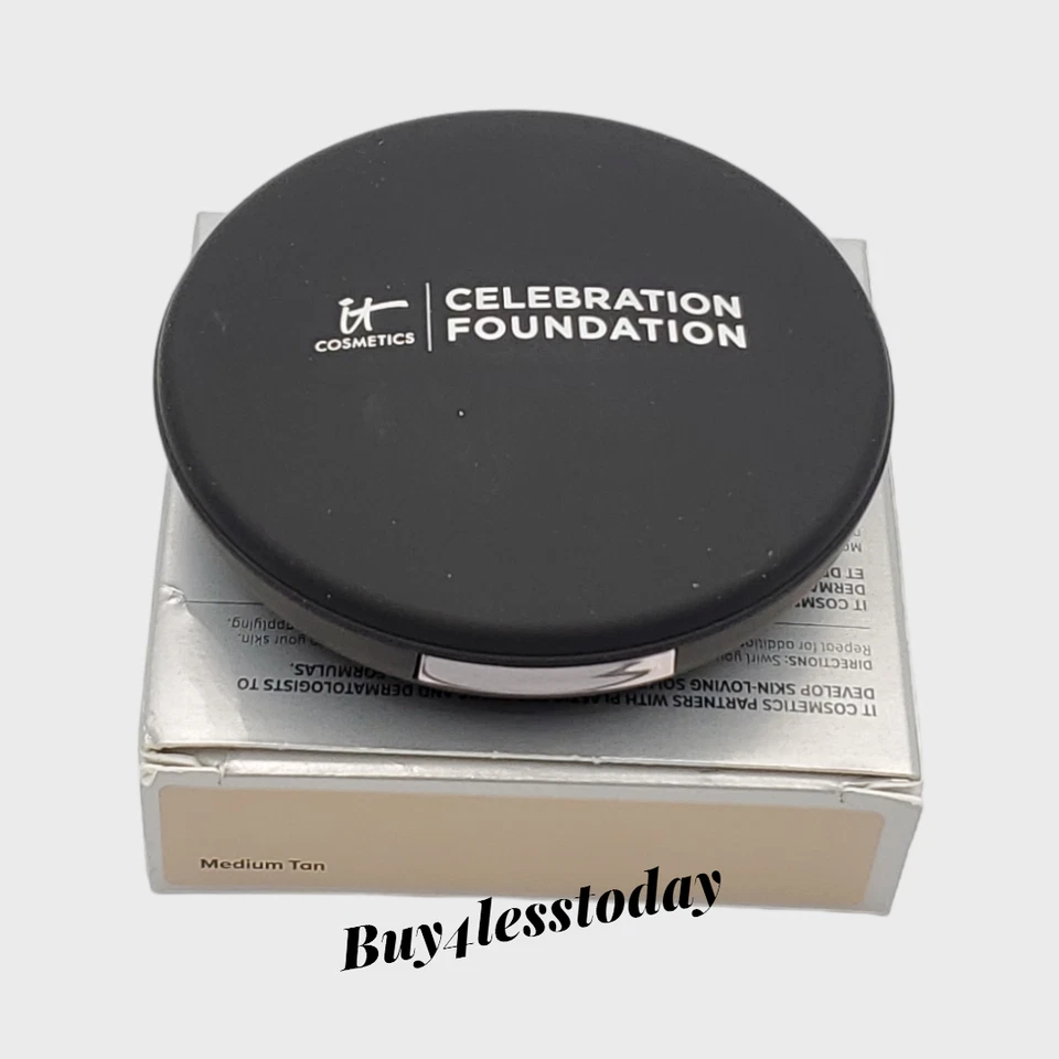 IT Cosmetics Celebration Foundation Anti-Aging  Powder Foundation MEDIUM TAN NEW - Image 4 of 4