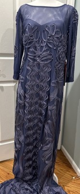 JS Collections Style Modele Lavender Embroidered Gown Size 14W New With Tag