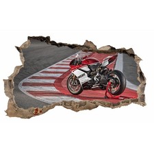 Adesivo murale Ducati foro muro 100x60 cm adesivo soggiorno camera da letto WL026