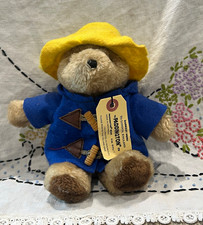 Eden Paddington Bear Plush w/ Blue Coat  Yellow Hat 1981 Vintage MPN 971