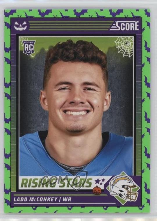 2024 Panini Score-A-Treat Rising Stars Green Bats Ladd McConkey #34 1nv9