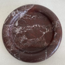 Natural Marble Round Vanity Tray Jewelry Makeup Dish Decorative Tray for Coff...