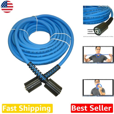 #ad UBERFLEX Pressure Washer Hose 50ft 3100 PSI Blue Polyurethane Kink Resistant USA $112.99