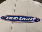 Vintage Bud Light Beer Sign Tin Metal USA 35x6.5 Budweiser 1998