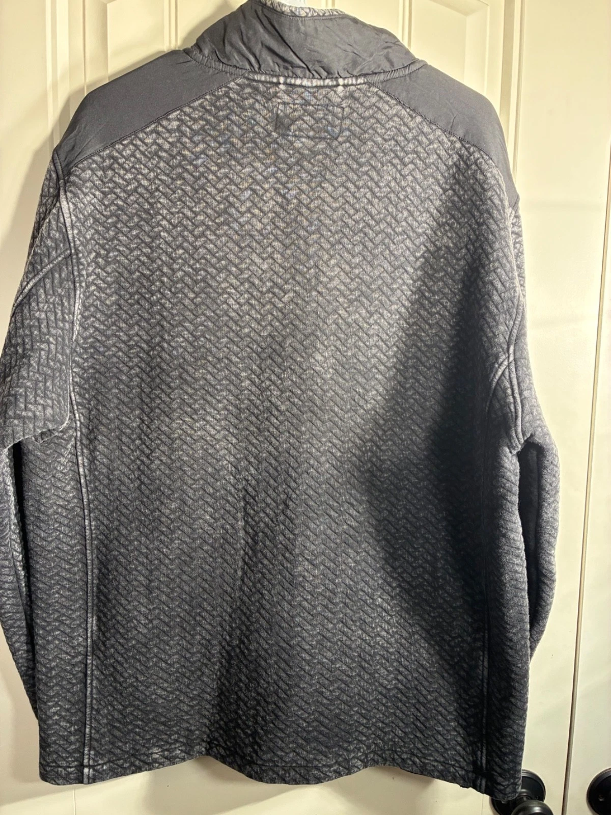 NWT Chubbies Men's XL Back to Basic Quilted 1/4 Zip Pullover Charcoal - product detail image 8