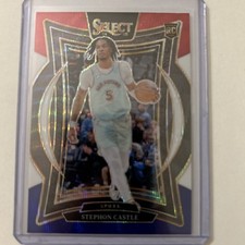 2024-25 Panini Select - Concourse Stephon Castle #72 Tri-Color Prizm (RC)