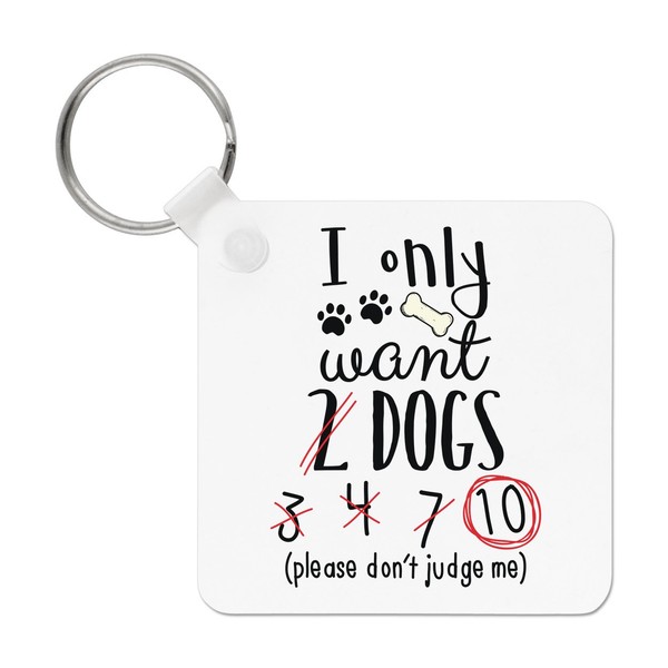 I Nur Want 2 Hunde SchlüSselanhäNger - Lustig Welpe-image