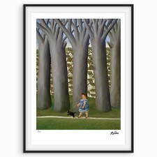 Firmato Fernando Botero - Donna con cane - Certificato