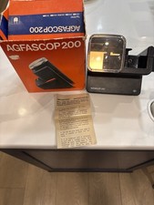 Agfa Agfascop 200 Slide Viewer Projector w/ Box Tested Working VTG