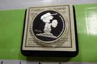CHARLIE BROWN PLAYING BASEBALL 1995 PEANUTS 45 YEARS 999 SILVER COIN COA 8CB7